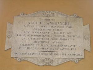 Lapide di Luigi Lanfranchi