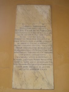 Lapide di Pietro Francesco Frigio