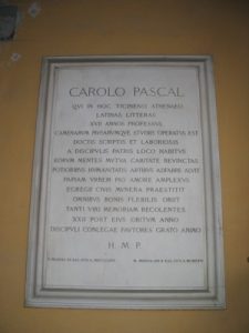 Lapide di Carlo Pascal