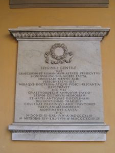 Lapide di Iginio Gentile