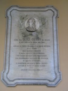 Lapide di Luigi Cossa