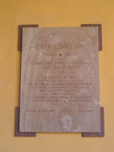 Lapide di Pietro Vaccari
