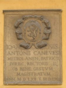 Lapide di Giovanni Antonio Canevesi