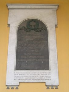 Lapide di Lazzaro Spallanzani