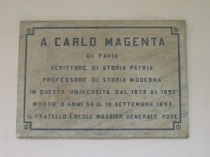 Lapide di Carlo Magenta