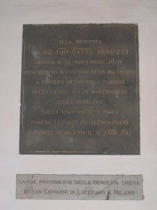 Lapide di Giovanni Battista Besozzi