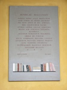 Lapide di Enrica Malcovati