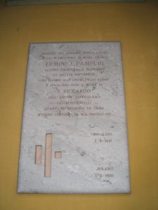 Lapide di Erminio Pampuri