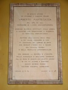 Lapide di Umberto Mantegazza