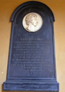 Lapide di Ugo Foscolo