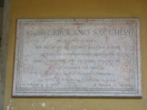 Lapide di Gerolamo Saccheri