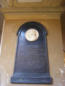 Lapide di Vincenzo Monti