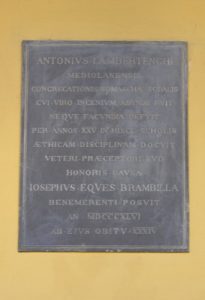 Lapide di Antonio Lambertenghi