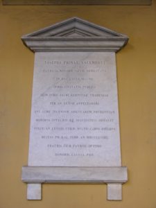 Lapide di Giuseppe Prina