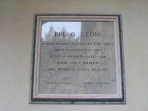 Lapide di Bruno Leoni