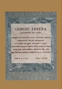 Lapide di Giorgio Errera