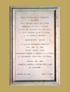 Lapide di Adolfo Levi