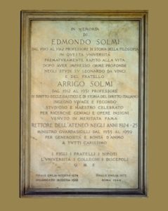 Lapide di Edmondo e Arrigo Solmi