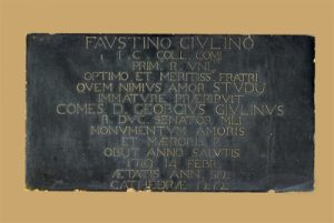 Lapide di Faustino Giulino