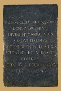Lapide di Pietro Giorgio Bifignandi