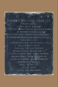 Lapide di Giovanni Battista Crivelli