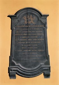 Lapide di Luigi Ferdinando de’ Cattanei di Momo