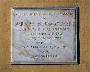 Lapide di Maria Pellegrini Amoretti