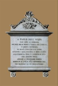 Lapide di Paolo Dell’Acqua