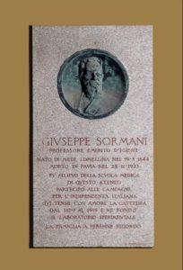 Lapide di Giuseppe Sormani
